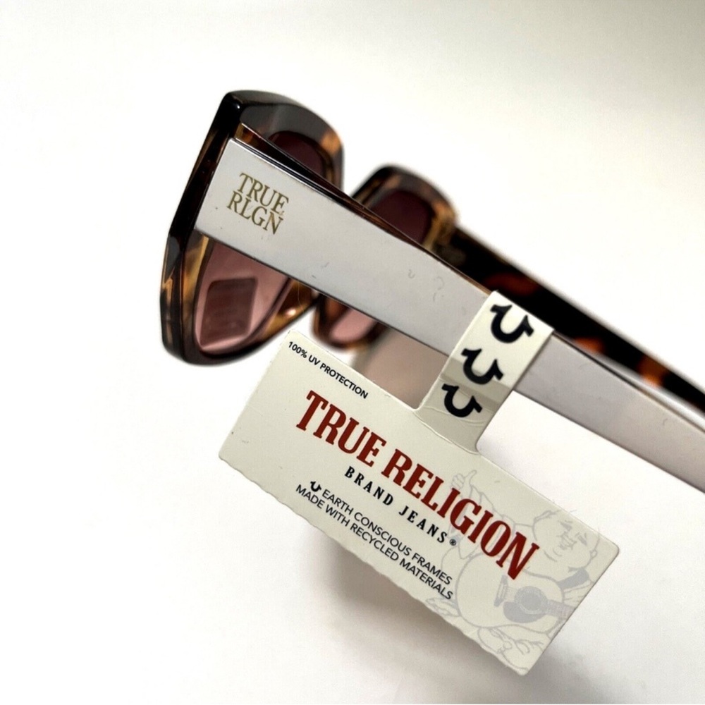 True Religion Brown Tortoise Sunglasses